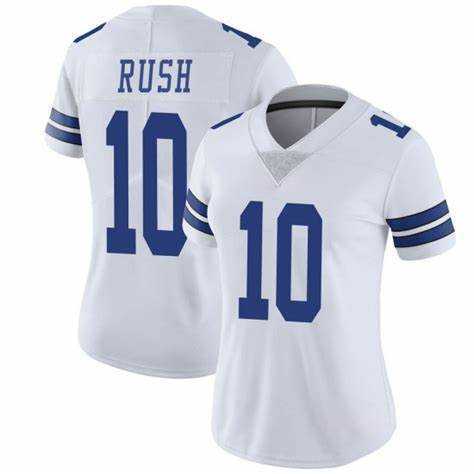 Womens Dallas Cowboys #10 Cooper Rush White Vapor Untouchable Limited Stitched Jersey Dzhi